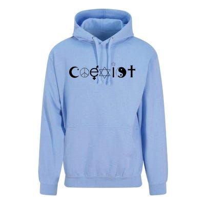 COEXIST Logo Love Peace Good Evil Cool Unisex Surf Hoodie