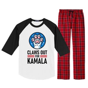 Claws Out For Kamala Raglan Sleeve Pajama Set