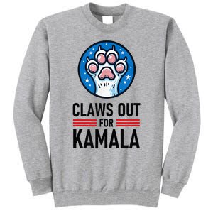 Claws Out For Kamala Tall Sweatshirt