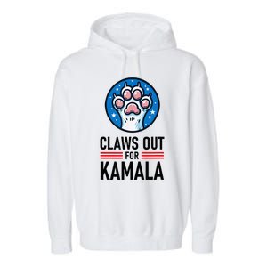 Claws Out For Kamala Garment-Dyed Fleece Hoodie