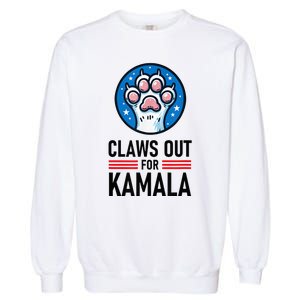 Claws Out For Kamala Garment-Dyed Sweatshirt