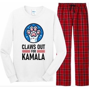 Claws Out For Kamala Long Sleeve Pajama Set