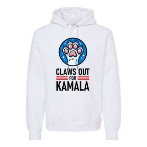 Claws Out For Kamala Premium Hoodie