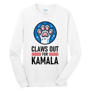 Claws Out For Kamala Tall Long Sleeve T-Shirt