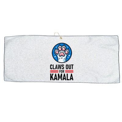 Claws Out For Kamala Large Microfiber Waffle Golf Towel