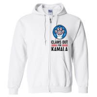 Claws Out For Kamala Full Zip Hoodie