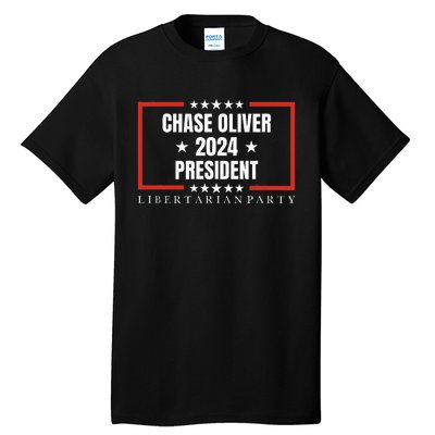 Chase Oliver For President Libertarian Party 2024 Tall T-Shirt