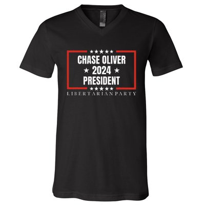 Chase Oliver For President Libertarian Party 2024 V-Neck T-Shirt