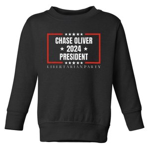 Chase Oliver For President Libertarian Party 2024 Toddler Sweatshirt