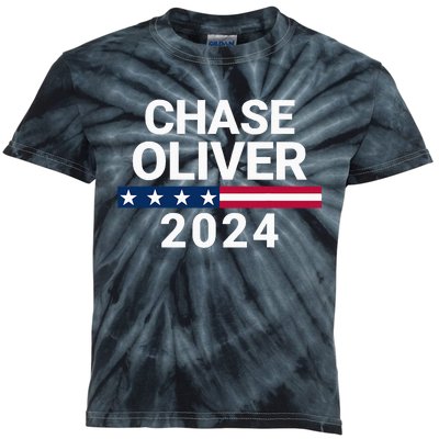 Chase Oliver For President Chase Oliver 2024 Kids Tie-Dye T-Shirt