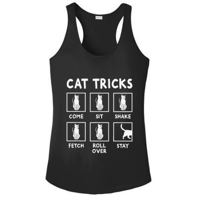Cat Owner Funny Cat Tricks For Feline Kitten Lover Ladies PosiCharge Competitor Racerback Tank
