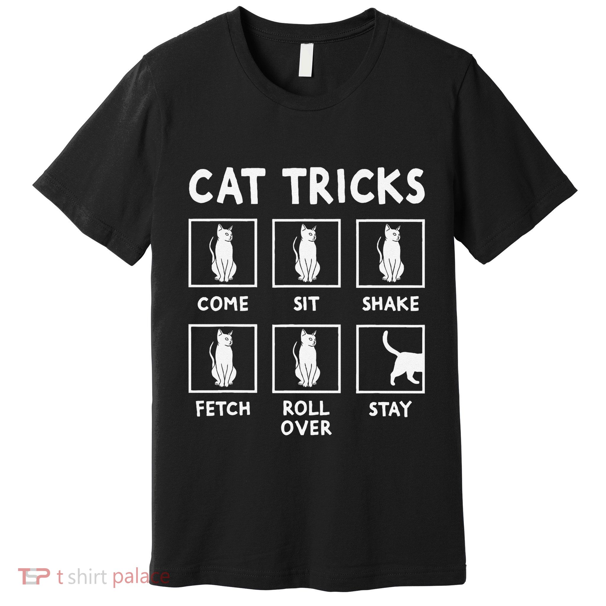 Cat Owner Funny Cat Tricks For Feline Kitten Lover Premium T-Shirt