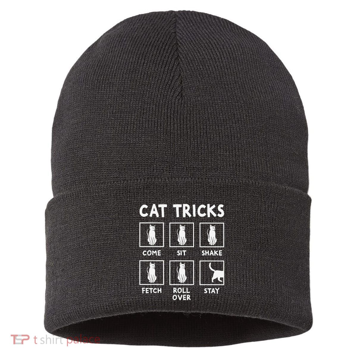 Cat Owner Funny Cat Tricks For Feline Kitten Lover Sustainable Knit Beanie