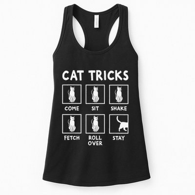 Cat Owner Funny Cat Tricks For Feline Kitten Lover Womens Tank Top