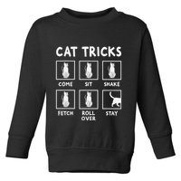 Cat Owner Funny Cat Tricks For Feline Kitten Lover Toddler Sweatshirt