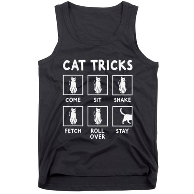 Cat Owner Funny Cat Tricks For Feline Kitten Lover Tank Top