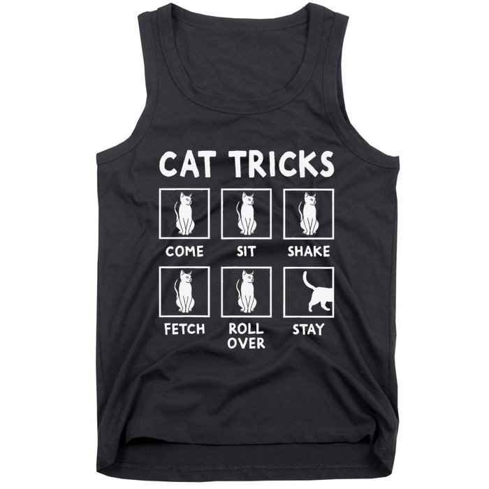 Cat Owner Funny Cat Tricks For Feline Kitten Lover Tank Top