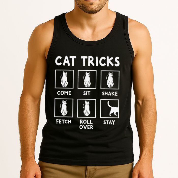 Cat Owner Funny Cat Tricks For Feline Kitten Lover Tank Top