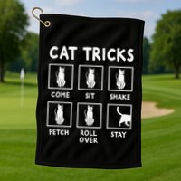 Cat Owner Funny Cat Tricks For Feline Kitten Lover Golf Towel
