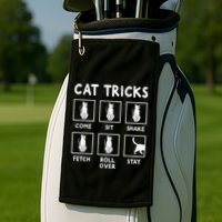 Cat Owner Funny Cat Tricks For Feline Kitten Lover Golf Towel