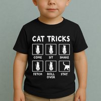 Cat Owner Funny Cat Tricks For Feline Kitten Lover Toddler T-Shirt