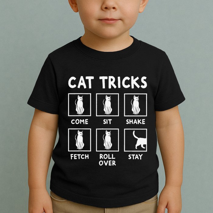 Cat Owner Funny Cat Tricks For Feline Kitten Lover Toddler T-Shirt