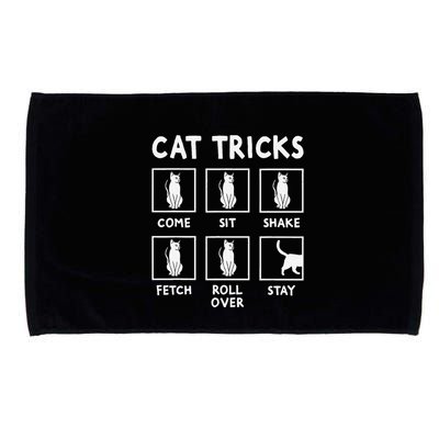 Cat Owner Funny Cat Tricks For Feline Kitten Lover Microfiber Hand Towel