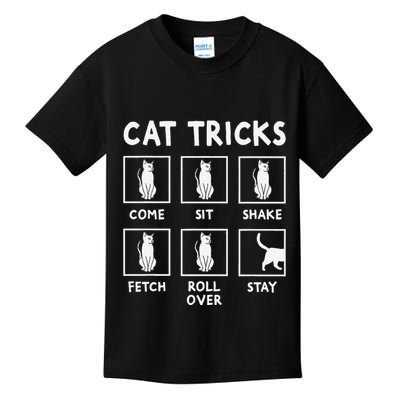 Cat Owner Funny Cat Tricks For Feline Kitten Lover Kids T-Shirt