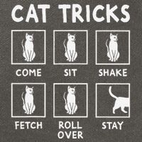 Cat Owner Funny Cat Tricks For Feline Kitten Lover Cotton Canvas Backpack