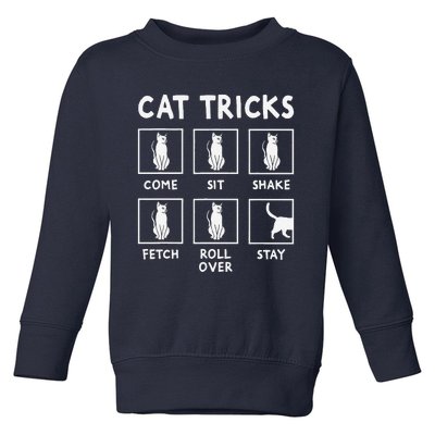 Cat Owner Funny Cat Tricks For Feline Kitten Lover Toddler Sweatshirt