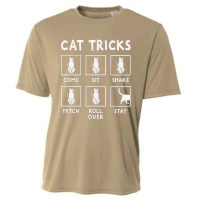 Cat Owner Funny Cat Tricks For Feline Kitten Lover Cooling Performance Crew T-Shirt