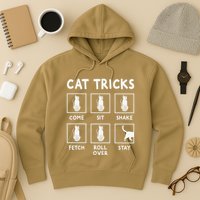 Cat Owner Funny Cat Tricks For Feline Kitten Lover Hoodie