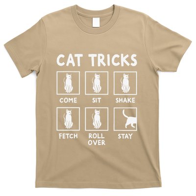 Cat Owner Funny Cat Tricks For Feline Kitten Lover T-Shirt