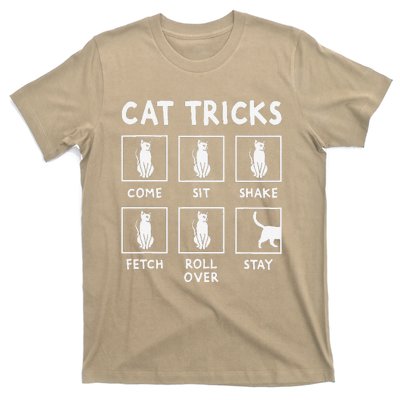 Cat Owner Funny Cat Tricks For Feline Kitten Lover T-Shirt