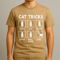 Cat Owner Funny Cat Tricks For Feline Kitten Lover T-Shirt