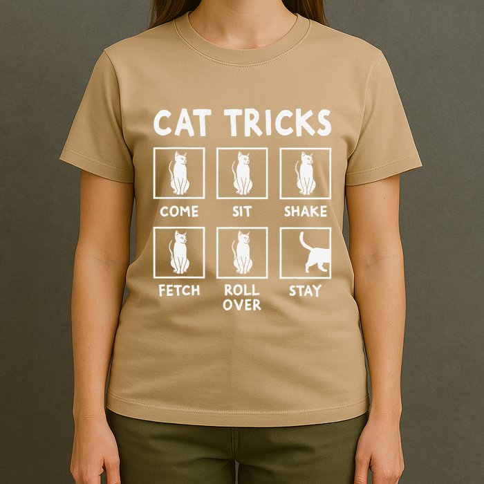 Cat Owner Funny Cat Tricks For Feline Kitten Lover T-Shirt