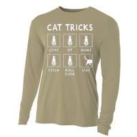 Cat Owner Funny Cat Tricks For Feline Kitten Lover Cooling Performance Long Sleeve Crew