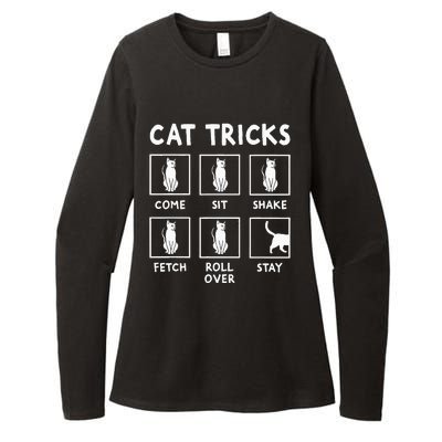 Cat Owner Funny Cat Tricks For Feline Kitten Lover Womens CVC Long Sleeve Shirt