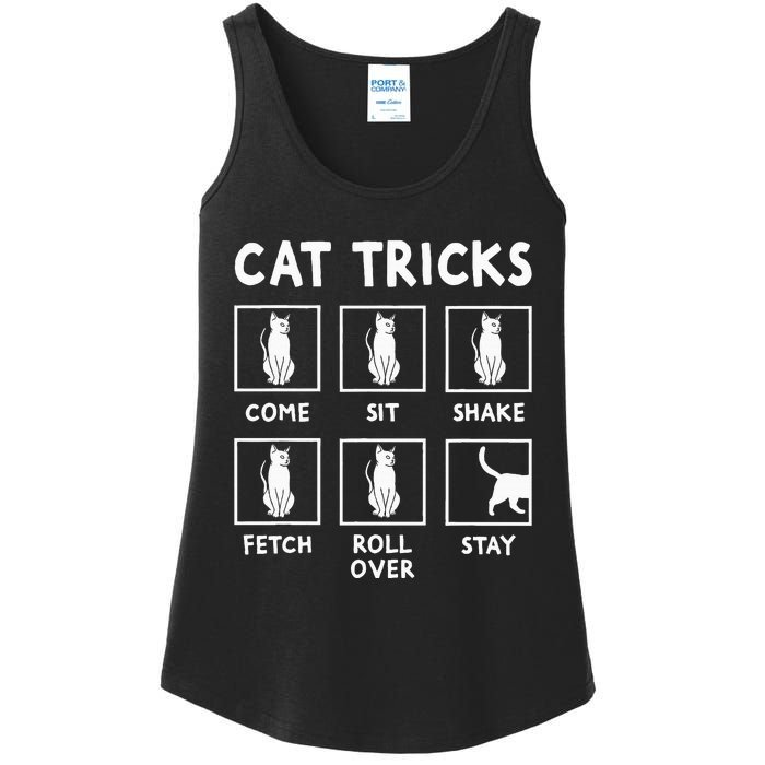 Cat Owner Funny Cat Tricks For Feline Kitten Lover Ladies Essential Tank