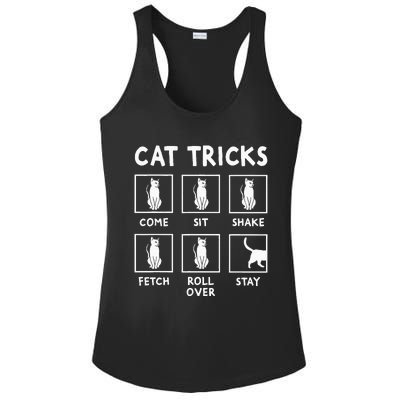 Cat Owner Funny Cat Tricks For Feline Kitten Lover Ladies PosiCharge Competitor Racerback Tank