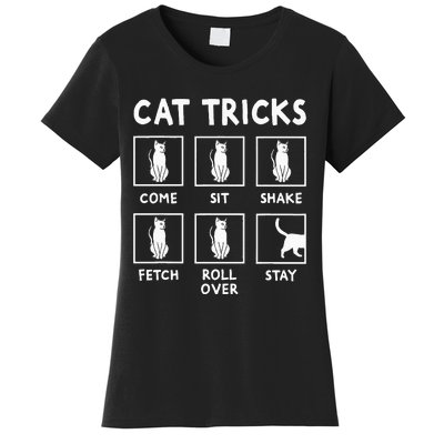 Cat Owner Funny Cat Tricks For Feline Kitten Lover Women's T-Shirt