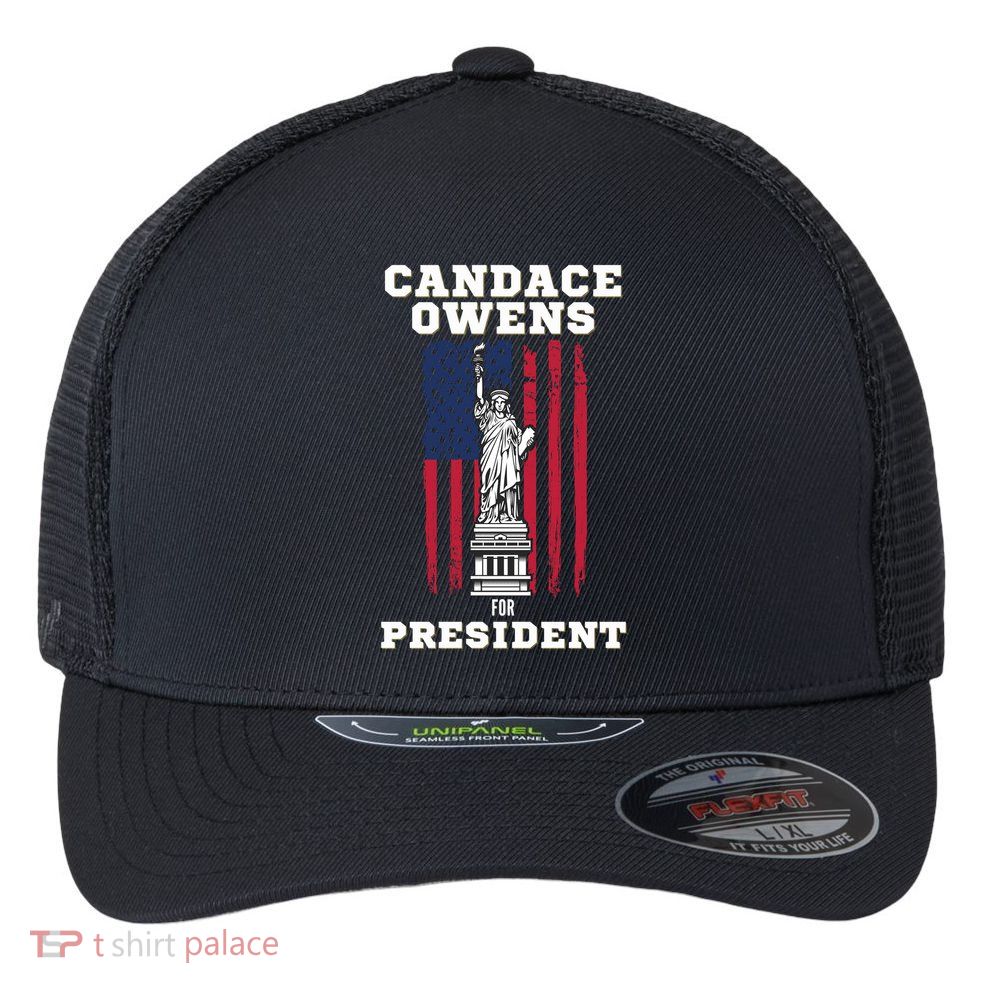 Candace Owens for President 2028 Flexfit Unipanel Trucker Cap