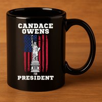 Candace Owens for President 2028 11oz C Handle Ceramic Mug