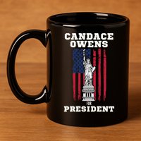 Candace Owens for President 2028 11oz C Handle Ceramic Mug