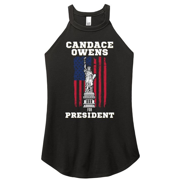 Candace Owens for President 2028 Women's Perfect Tri Rocker Tank