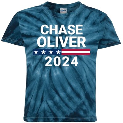 Chase Oliver For President Chase Oliver 2024 Kids Tie-Dye T-Shirt