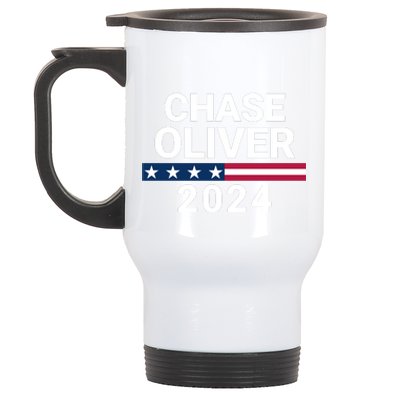 Chase Oliver For President Chase Oliver 2024 Stainless Steel Travel Mug