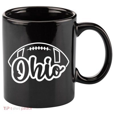 Cool Ohio Football 11oz C Handle Ceramic Mug