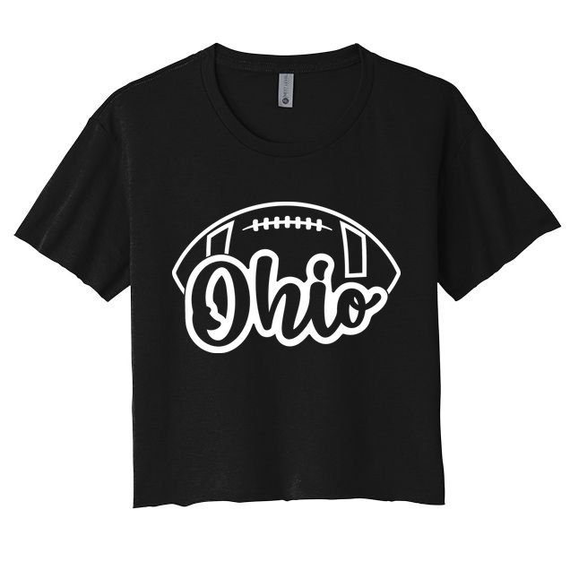 Cool Ohio Football Crop Top