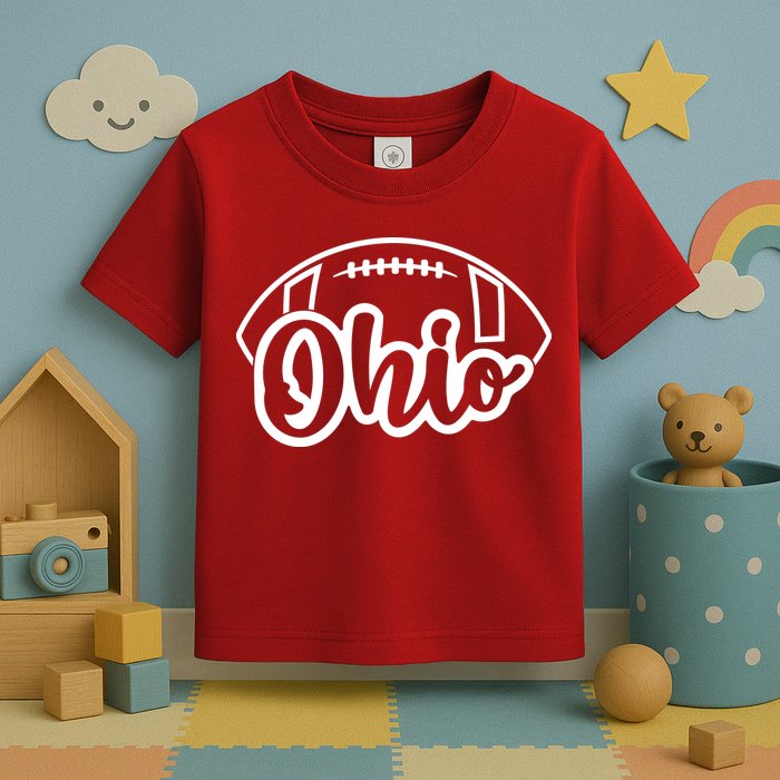 Cool Ohio Football Toddler T-Shirt